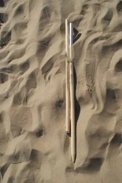 Sunline TOPPER!! Strand Windscherm Kobalt Blauw - Wit - 5 Meter Sterk Dralon Met 2 Delige Stokken 180 Cm -Doekhoogte 140 Cm -Kampeeruitrusting 804x1200 4