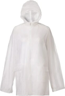 Regenponcho Stijlvol Waterdicht Transparant- Lichtgewicht En Herbruikbaar Met Capuchon - Transparant