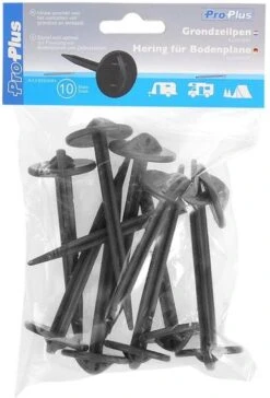 PROPLUS Pro Plus Grondzeilpen - Kunststof - Ø 7.5 X 90 Mm - Zwart - 10 Stuks -Kampeeruitrusting 814x1200 4