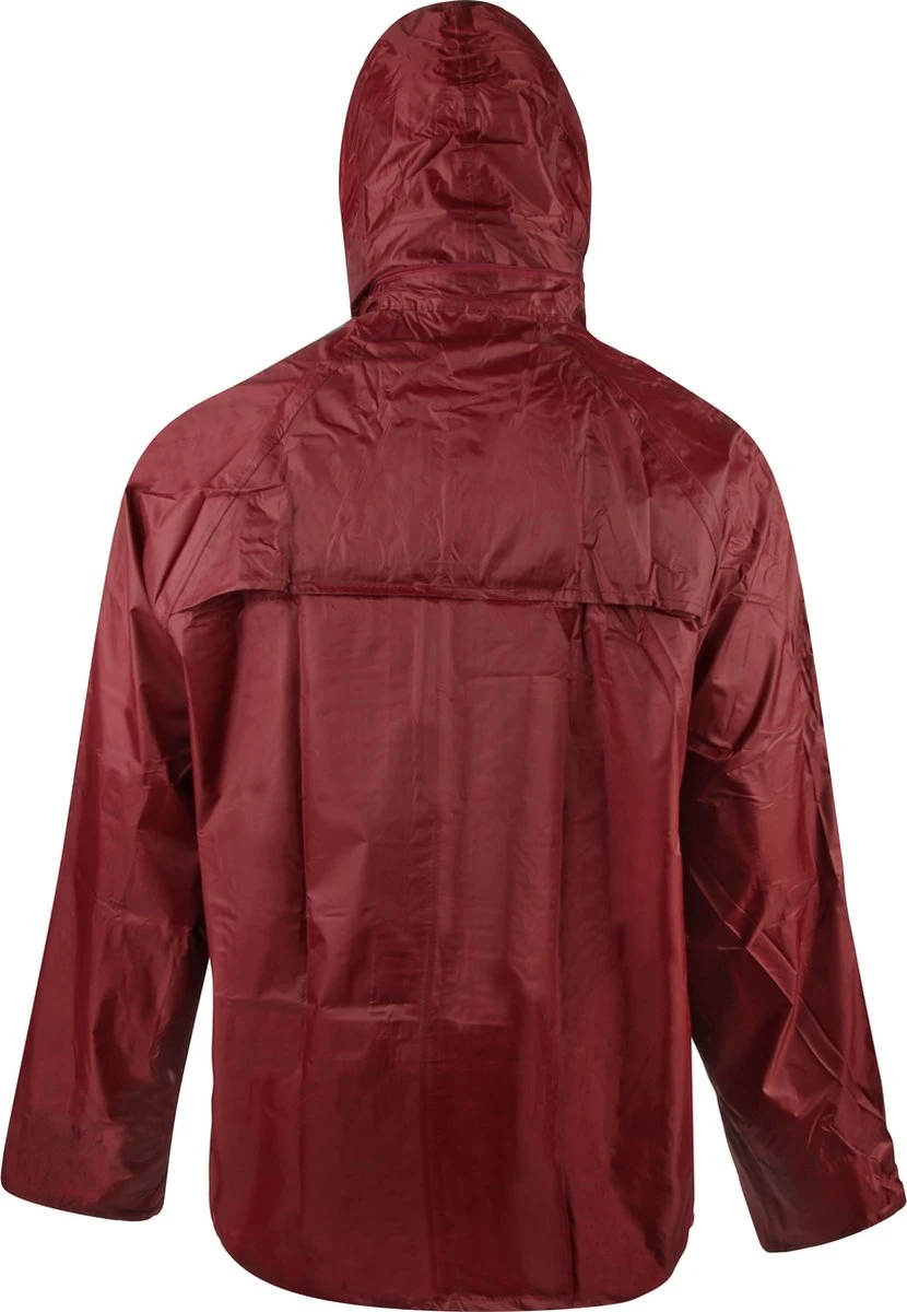 C-Line Regenpak Met Capuchon - Rood - Reflecterend - Nieuw Model - Volwassen Maat L 12 C-Line Regenpak Met Capuchon - Rood - Reflecterend - Nieuw Model - Volwassen Maat L - Afbeelding 12