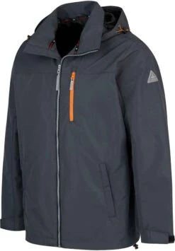 BJØRNSON Remco Regenjas / Zomerjas Zomer Heren - Waterdicht - Maat 3XL - Antra -Kampeeruitrusting 835x1200 1