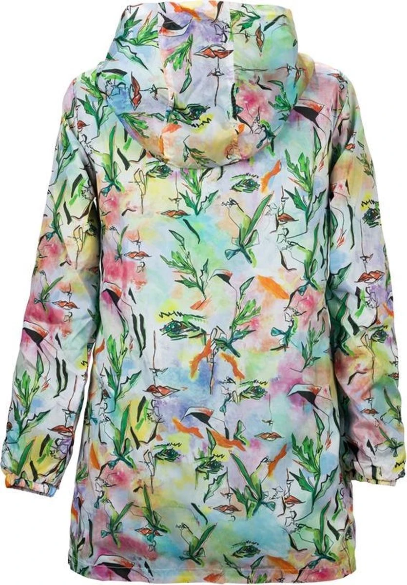 BiggDesign Faces - Dames Regenjas Waterdicht - Regenpak - Maat M 2 BiggDesign Faces - Dames Regenjas Waterdicht - Regenpak - Maat M - Afbeelding 2