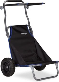 Relaxdays Strandkar Opvouwbaar - Strandstoel Met Zonnedak - Strand Stoel Op Wielen -Kampeeruitrusting 864x1200 1