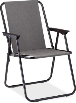 Relaxdays Campingstoel Inklapbaar Set Van 2 - Klapstoel 100 Kg - Visstoel Met Armleuningen - Grijs -Kampeeruitrusting 882x1200 2