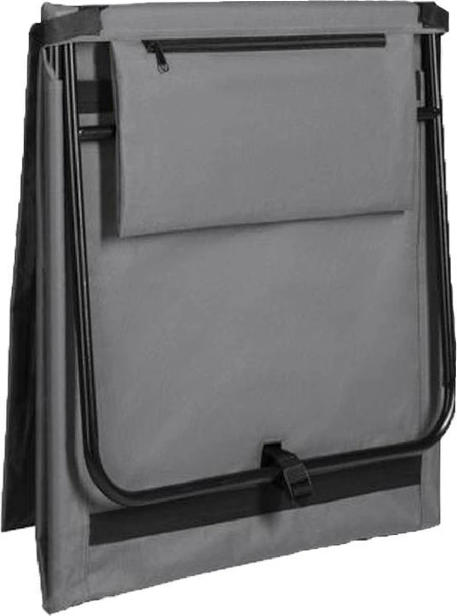 Strandmat Opvouwbaar Met Schouderband - Strandstoel Grijs 145x47x52 3 Strandmat Opvouwbaar Met Schouderband - Strandstoel Grijs 145x47x52 - Afbeelding 3