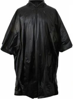 Benson Duurzame Regenponcho Zwart Voor Volwassenen