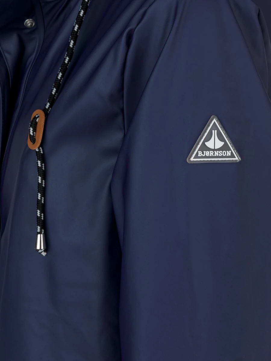 BJØRNSON Släppa PU Parka Jas / Regenjas Dames - Waterdicht - Maat 50 - Blauw 5 BJØRNSON Släppa PU Parka Jas / Regenjas Dames - Waterdicht - Maat 50 - Blauw - Afbeelding 5