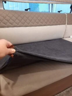 Bankhoes Voor Camper / Mobilhome / Caravan Carré Stretch Badstofhoes Per Stuk Kleur Antraciet Universeel Model -Kampeeruitrusting 900x1200 7