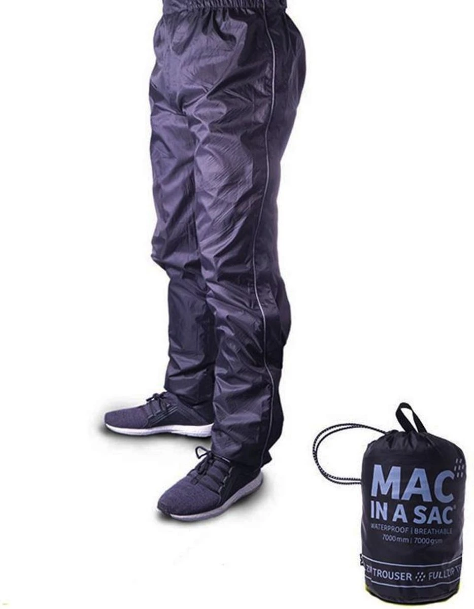 Mac In A Sac Regenbroek - Maat XL - Unisex - Zwart 5 Mac In A Sac Regenbroek - Maat XL - Unisex - Zwart - Afbeelding 5